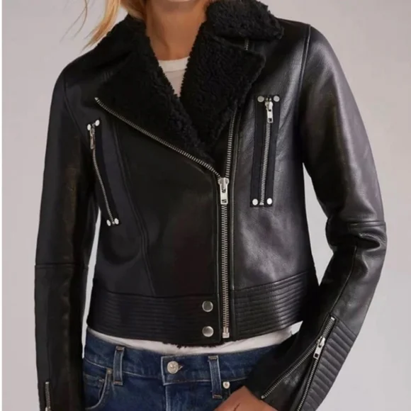 NWT PAIGE | Rooney Leather Jacket - Picture 5 of 13